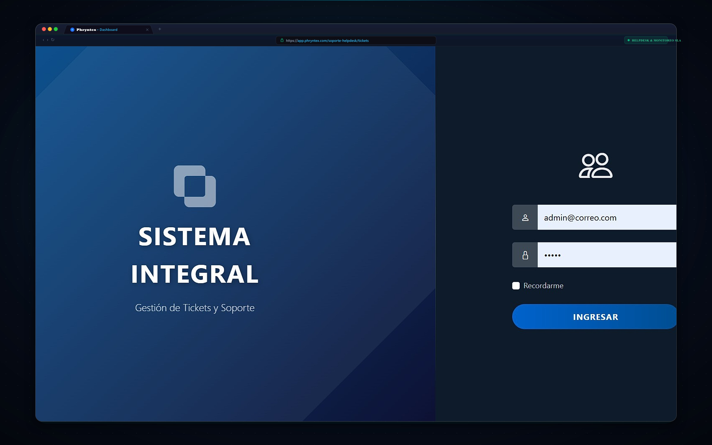 Sistema Soporte TI & Helpdesk
